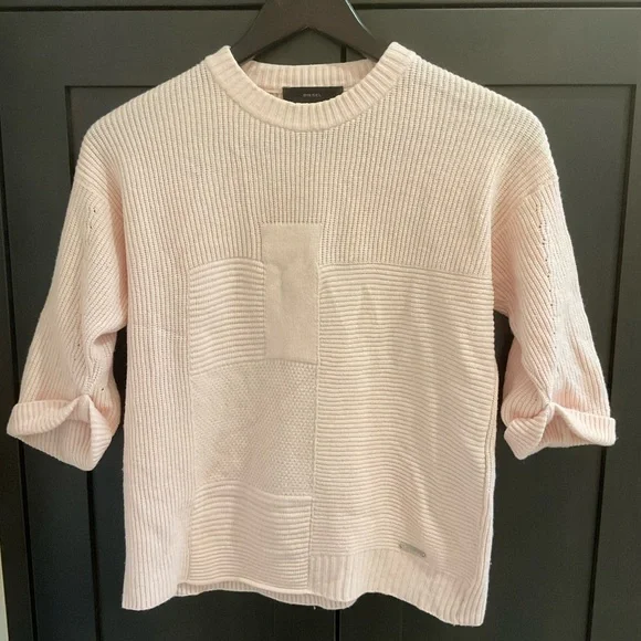 ✨ 💕 Diesel Soft Pastel Pink Italian Yarn Wool Blend Knit Sweater Women’s S EUC - Picture 1 of 10